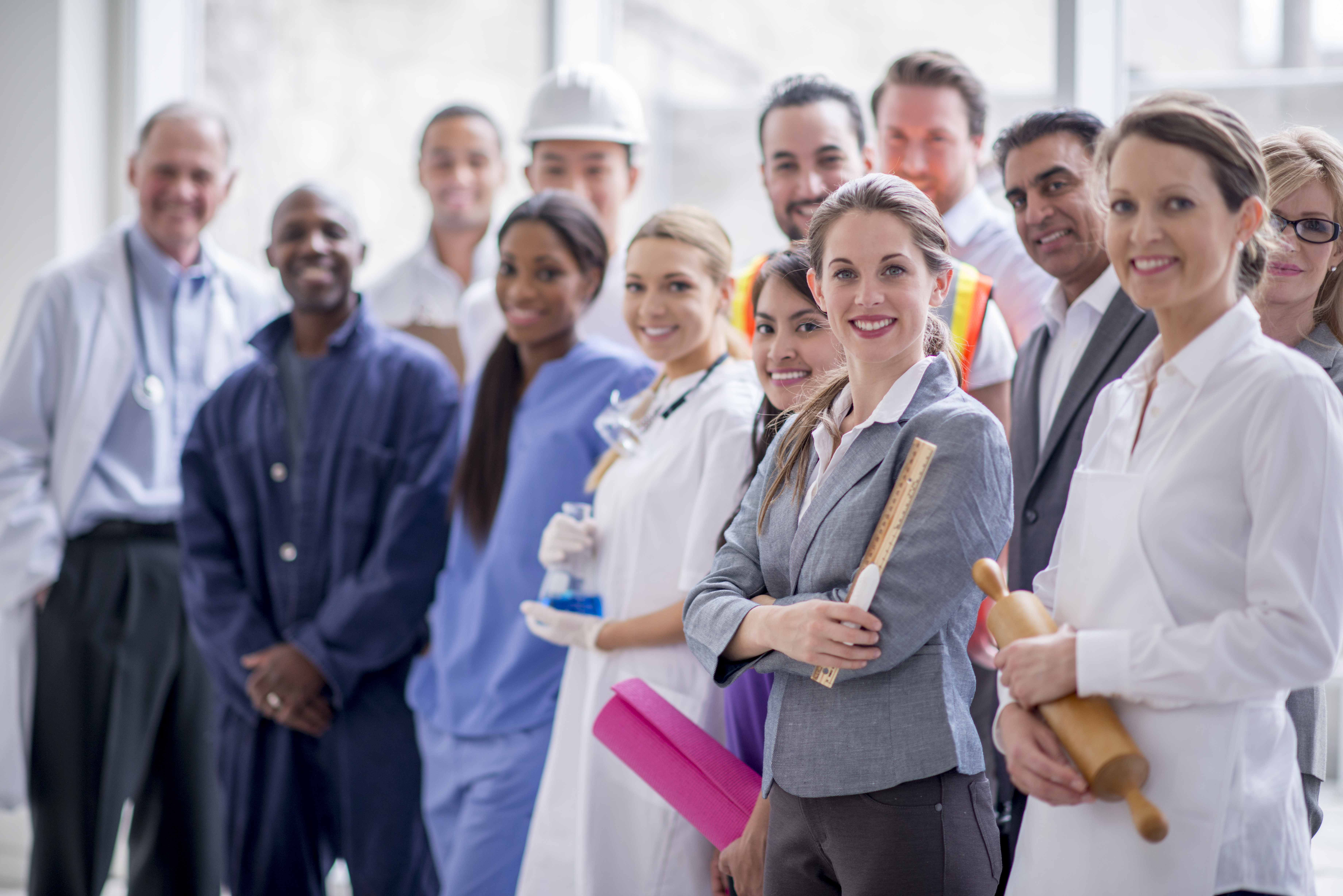 Group of professionals standing together